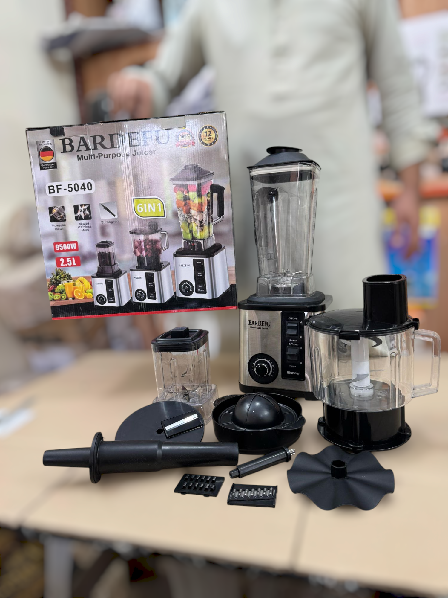 BARDEFU Germany 6 in 1 blender set BF-5040