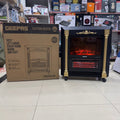 Geepas Quartz Tube Log Flame Effect Electric Heater 28579