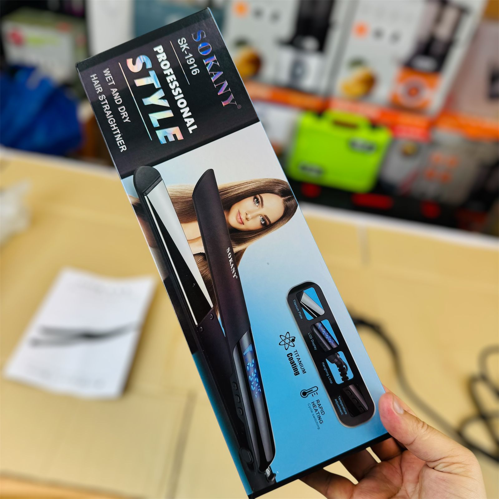 SOKANY wet in dry Professional Digital Hair Straightener sk-1916